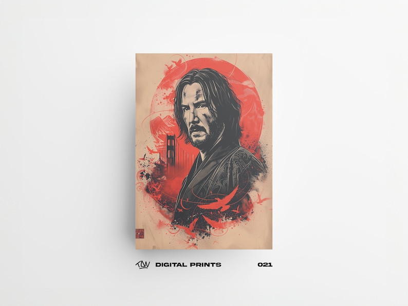 John 021 Japanese Artstyle — Art print