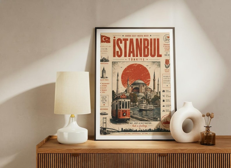 Istanbul Travel Poster — Art print