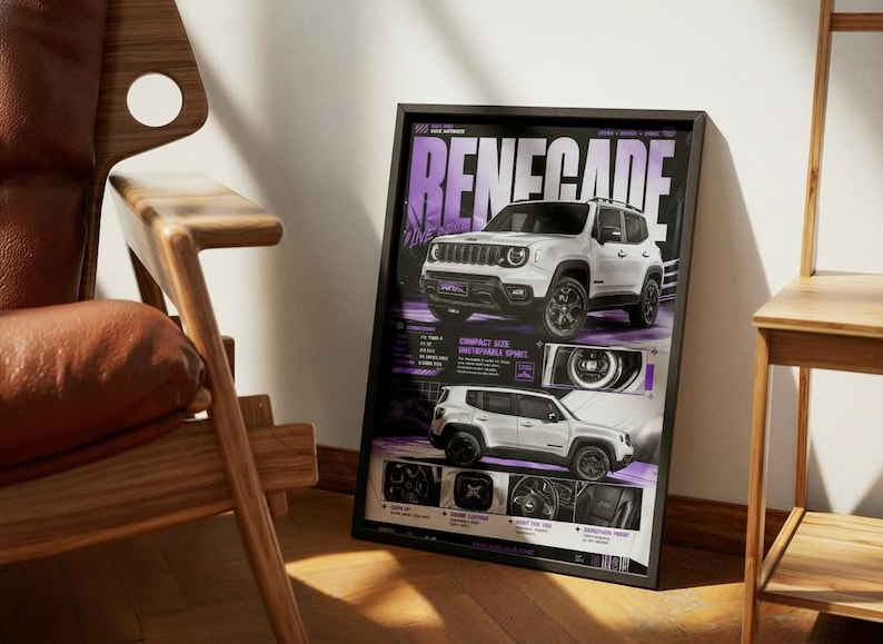 Jeep Renegade Poster — Art print